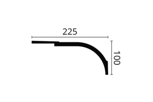 CORNISA DECORATIVA WT22 100x225x2000mm