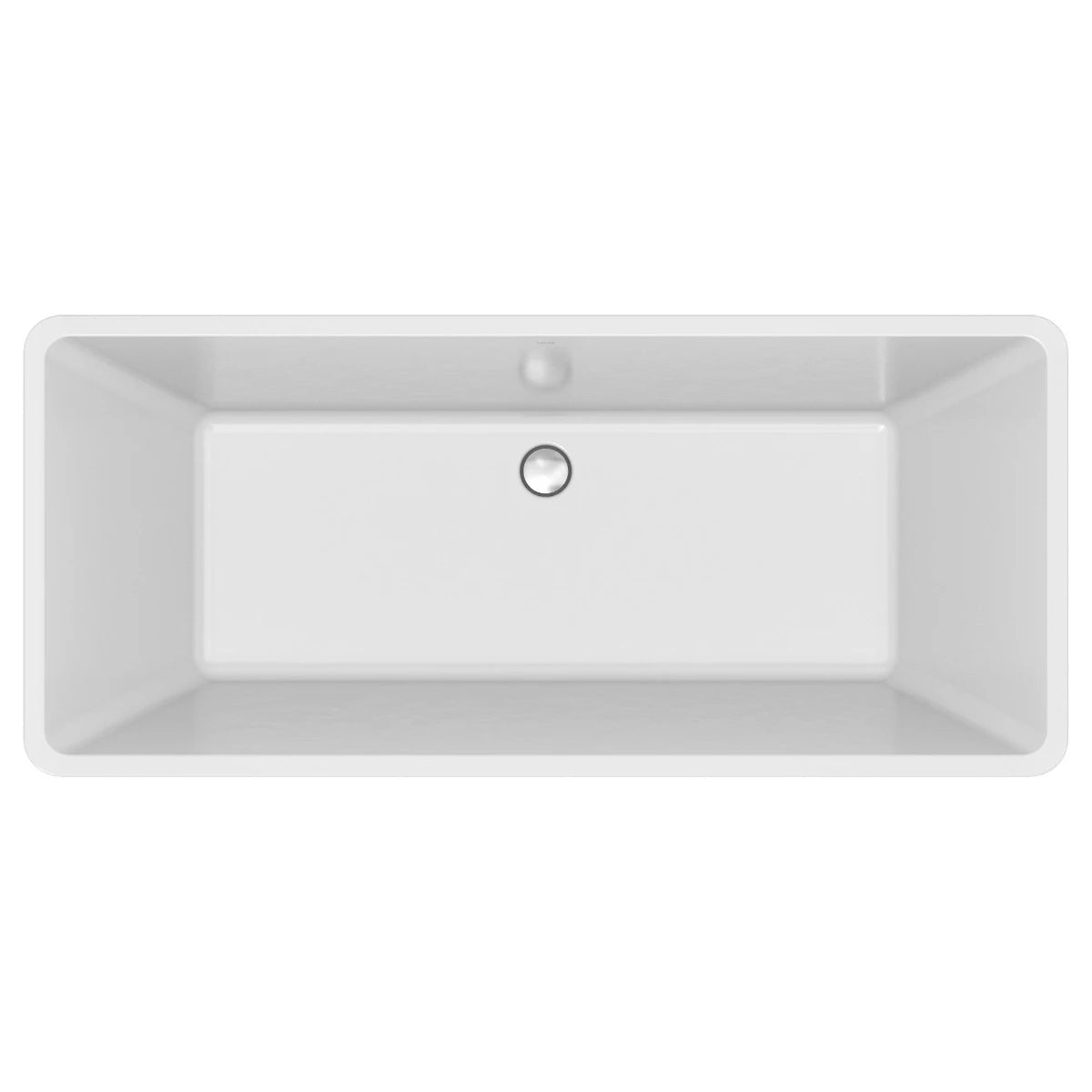 Cada freestanding, rectangulara, Cersanit Crea S301-299, acril, 161.5 x 71.5 cm, alb