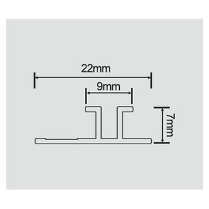 Profil WPC 5mm imbinare H cu spatiu 5505