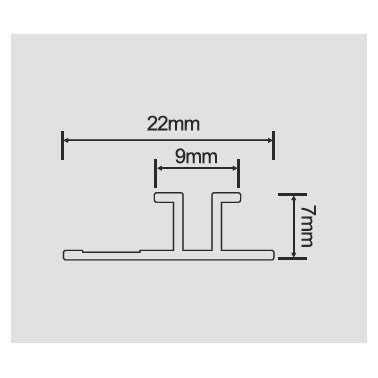 Profil WPC 5mm imbinare H cu spatiu 5505