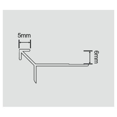 Profil WPC 5mm colt exterior 45 grade 5521