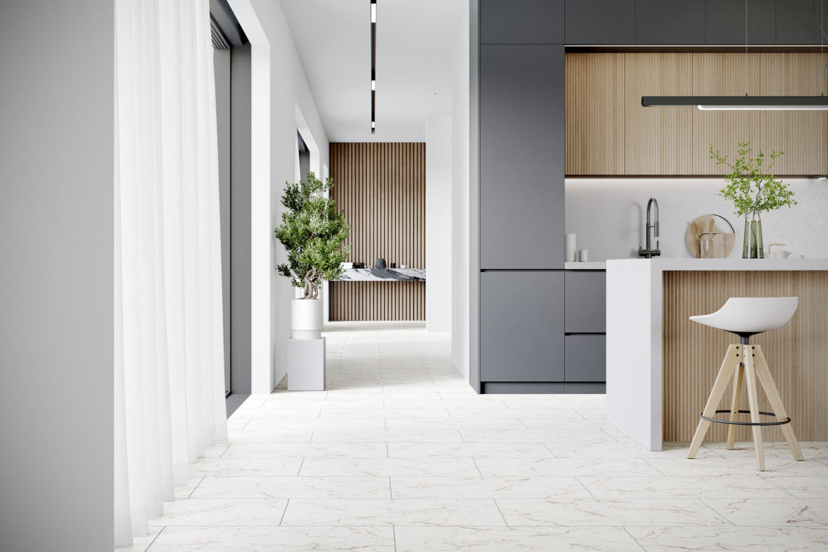 Parchet SPC STONE D2921 CARRARA MARBLE 0,6x40x80cm / 1,92m2