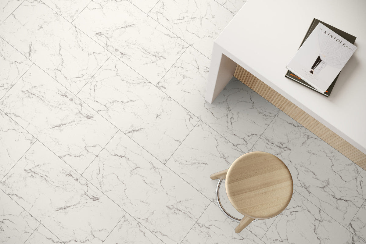 Parchet SPC STONE D2921 CARRARA MARBLE 0,6x40x80cm / 1,92m2