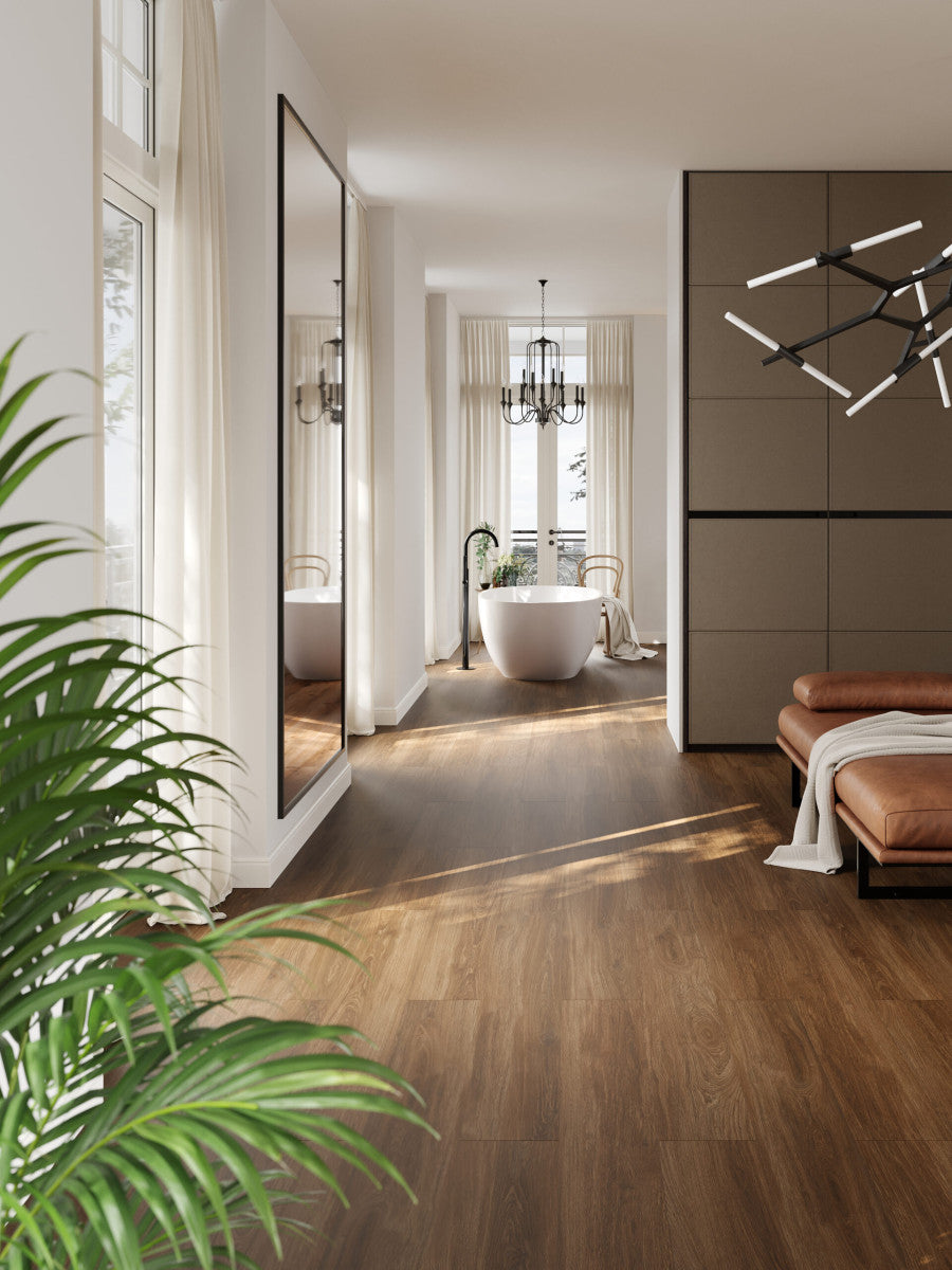 Parchet SPC Falquon WOOD P6005 MARRONE OAK 0,6x20x150cm 1,80m2