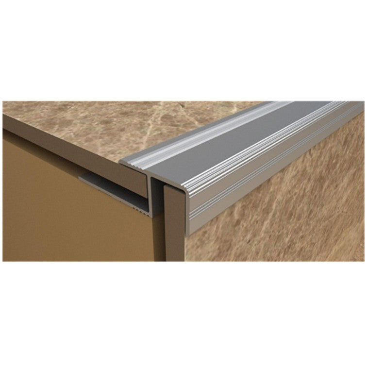 PROFIL ALUMINIU PENTRU TREAPTA GRESIE 10x12mm 2m
