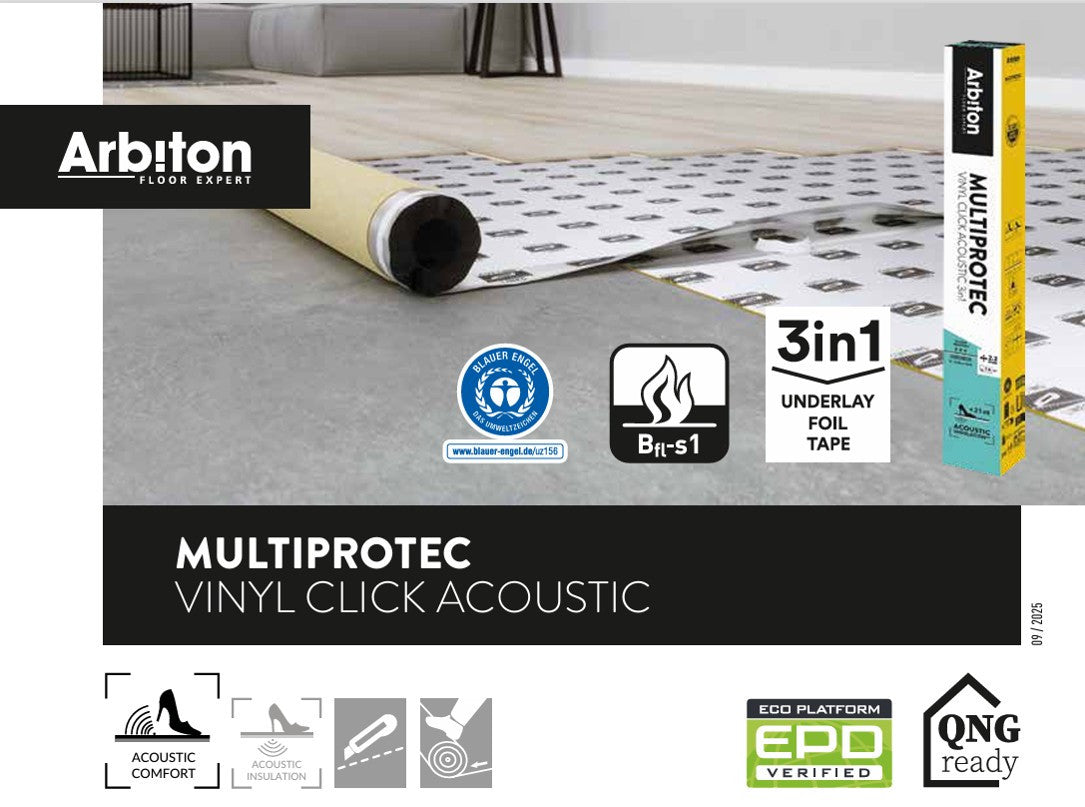 FOLIE ARBITON MULTIPROTEC VINYL CLICK ACOUSTIC 3IN1 2,2mm 1x7m2
