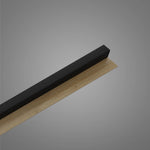 RIFLAJ MDF LINEA SLIM 1 BLACK/OAK 30x48x2650mm
