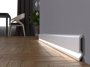 PLINTA POLIMER LED BRILIANT 100 PPBR100C 100x16x2200mm