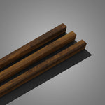 RIFLAJ MDF LINEA SLIM 3 HAZELNUT/BLACK 30x144x2650mm