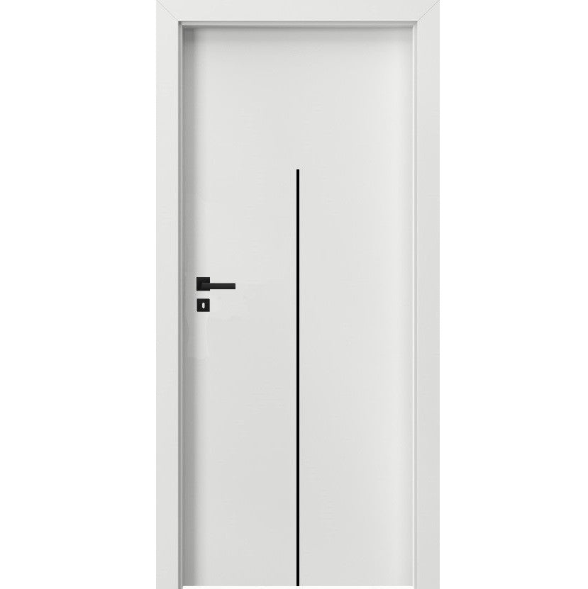Usa interior Porta Doors LINE H.1 insertii negre hide_11_alb_negru