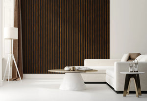 RIFLAJ MDF LINEA SLIM 3 HAZELNUT/BLACK 30x144x2650mm
