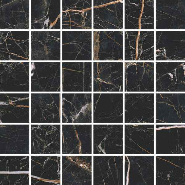 Mosaic Marquina Gold Poler 29,7×29,7 cm | Finisaje Premium - Ceramica Cluj Domio