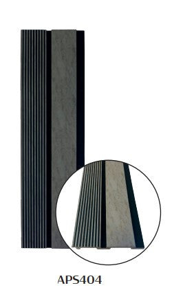 RIFLAJ DECORATIV POLIMER 12x120x2800mm GRI 404