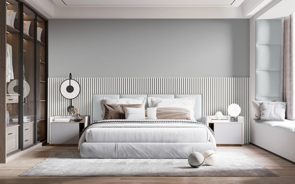 RIFLAJ MDF LINEA SLIM 3 WHITE/OAK 30x144x2650mm