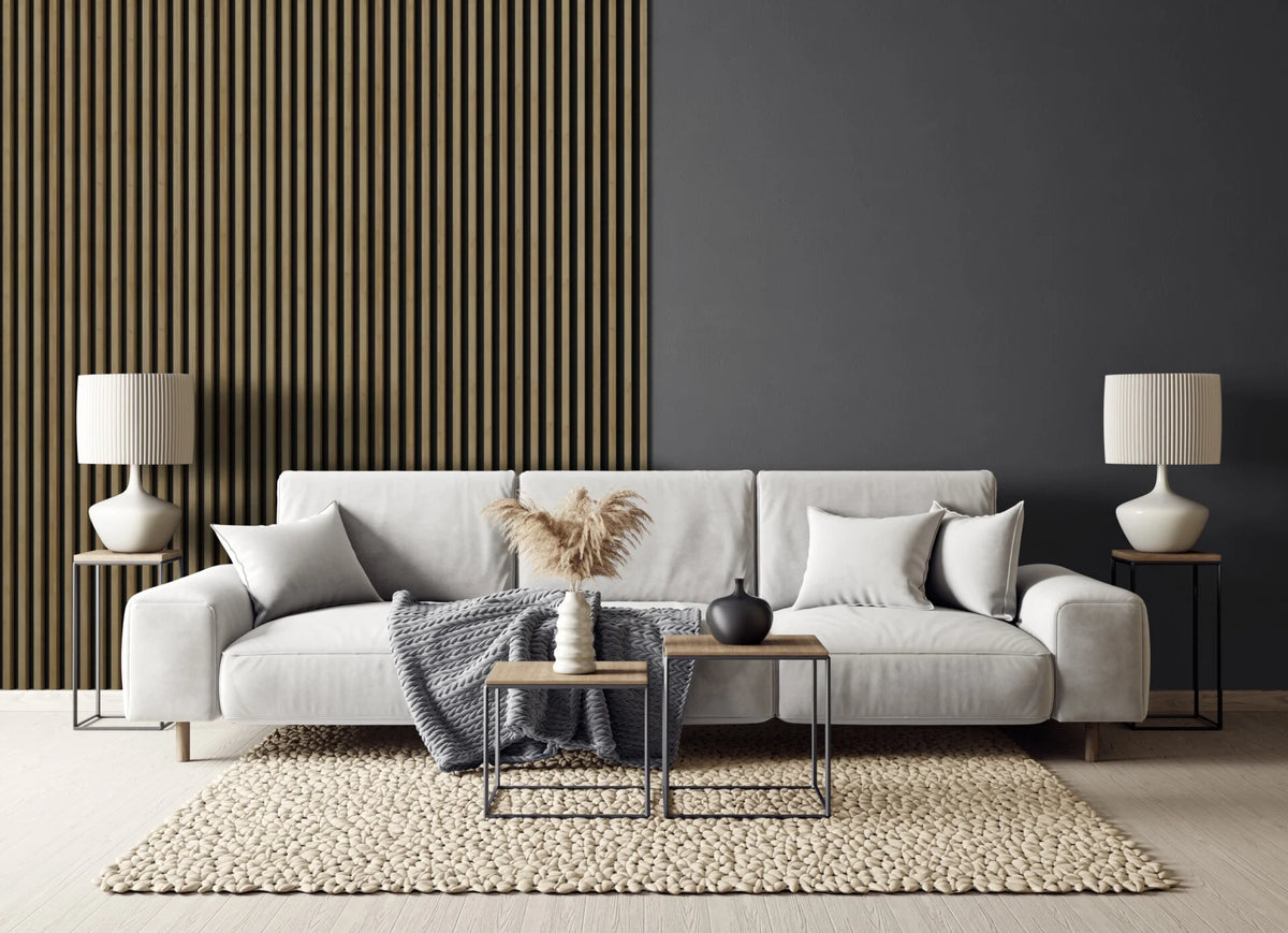 RIFLAJ MDF LINEA SLIM 1 OAK/BLACK 30x48x2650mm