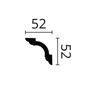 CORNISA DECORATIVA WT5 52x52x2000mm