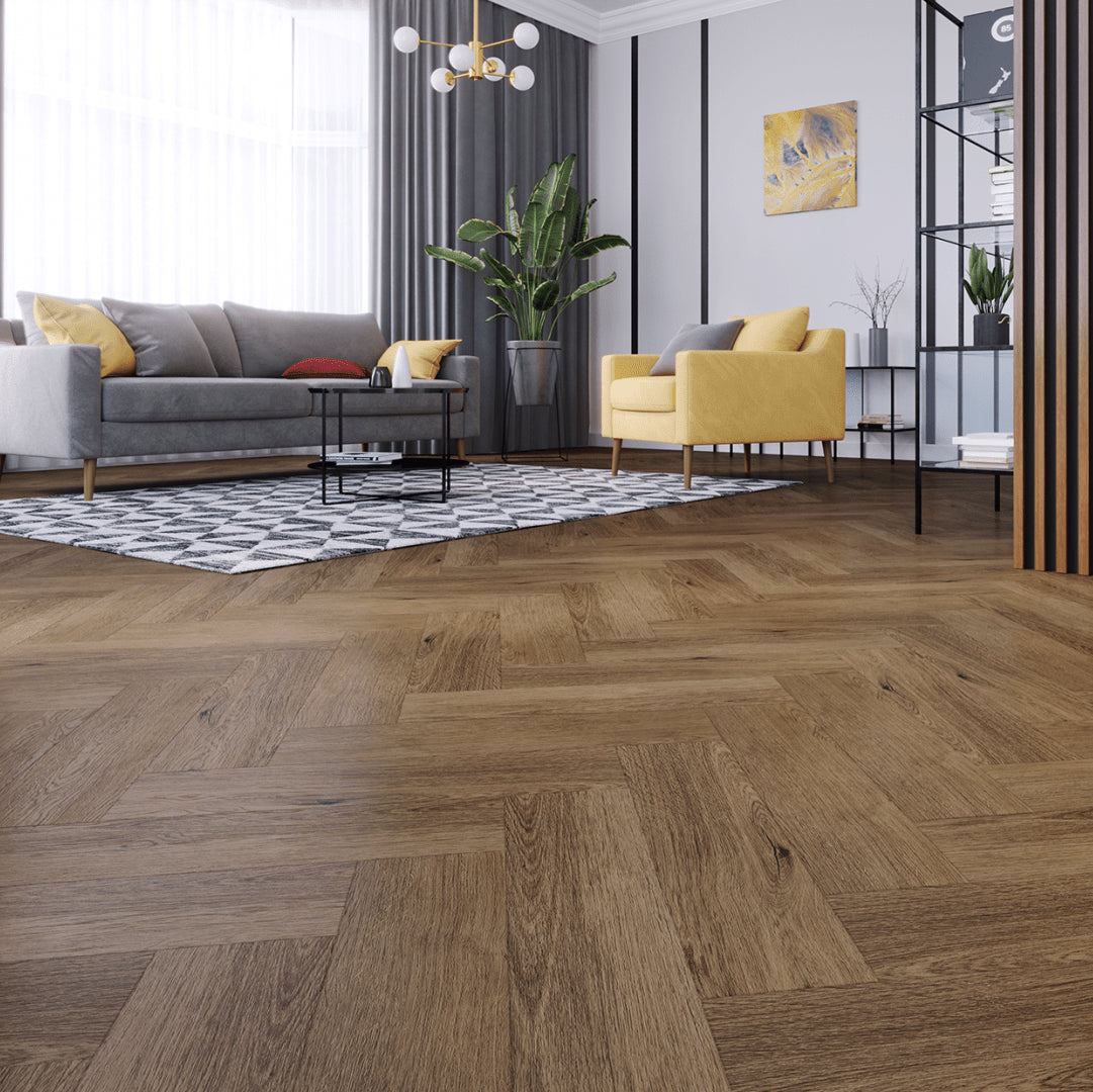 Parchet SPC Arbiton Georgetown Oak 147 Herringbone 148x592