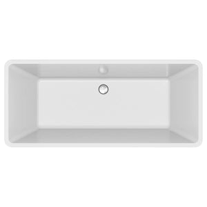 Cada freestanding, rectangulara, Cersanit Crea S301-299, acril, 161.5 x 71.5 cm, alb
