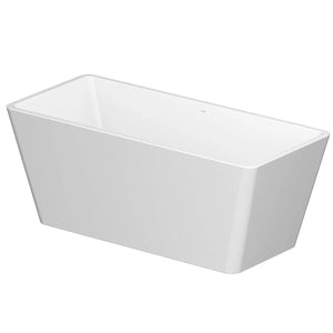 Cada freestanding, rectangulara, Cersanit Crea S301-299, acril, 161.5 x 71.5 cm, alb