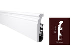 PLINTA ARBITON P0830 WHITE  80x20 mm 2,4m