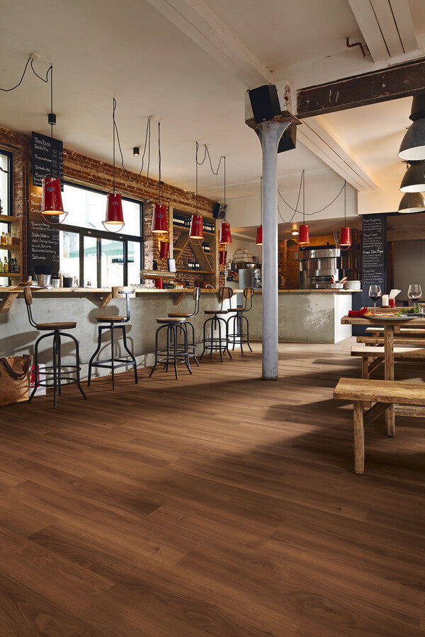 PARCHET LAMINAT MEISTER LC 150 WALNUT 6440 8X198X1288 / 2,55M² - Parchet laminat maro inchis, nuc - Domio
