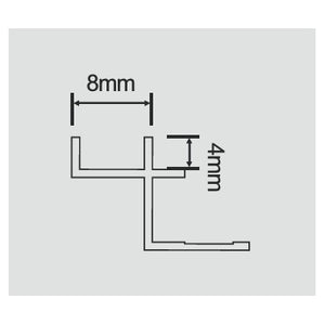Profil WPC 8mm colt interior 8402