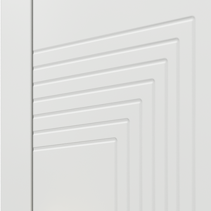 Usa interior Porta Doors ART DECO 1 alb cu detalii fine moderne - DOMIO Cluj Napoca