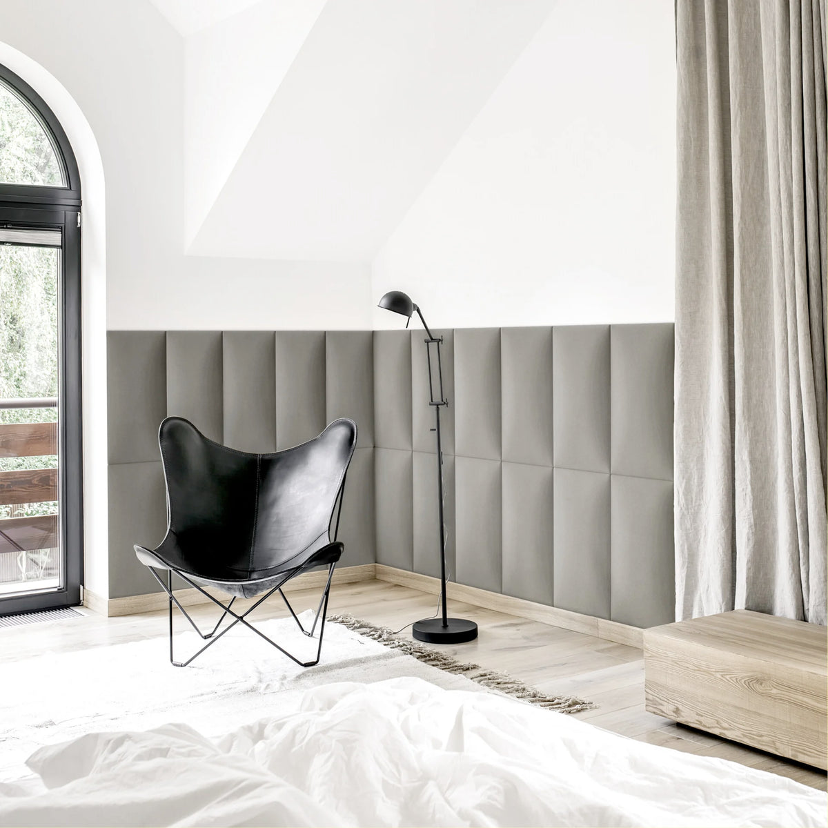 PANOU DECORATIV DREPTUNGHI 600x300x37mm GRI ME30