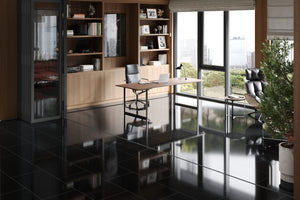 Parchet SPC STONE U190 HG lucios SCHWARZ 0,6x40x80cm / 1,92m2
