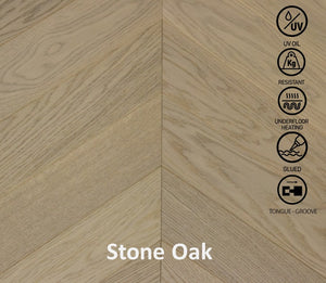 PARCHET MULTISTRAT CHEVRON OIL-UV STONE OAK 13,2mm