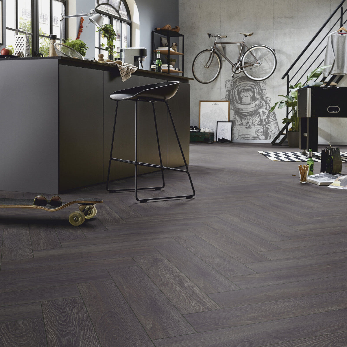 PARCHET LAMINAT KRONOTEX HERRINGBONE 8x133x665mm D6010