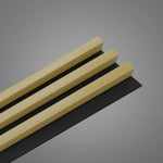 RIFLAJ MDF LINEA SLIM 3 GOLD/BLACK 30x144x2650mm