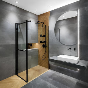 GRESIE JORDAN DARK GREY GLOSSY 80X160cm 2.56m2/cut