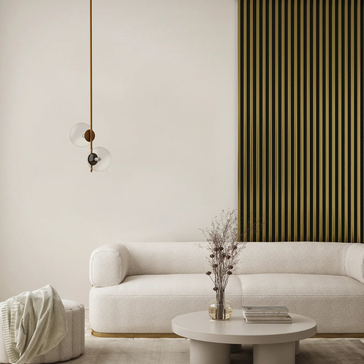 RIFLAJ MDF LINEA SLIM 3 GOLD/BLACK 30x144x2650mm