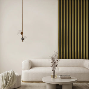 RIFLAJ MDF LINEA SLIM 3 GOLD/BLACK 30x144x2650mm