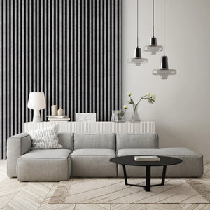 RIFLAJ MDF LINEA SLIM 3 URBAN/BLACK 30x144x2650mm