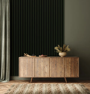 RIFLAJ MDF LINEA SLIM 3 BOTANIC/BLACK 30x144x2650mm