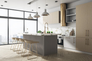 RIFLAJ MDF LINEA SLIM 3 JAPANDI/BLACK 30x144x2650mm