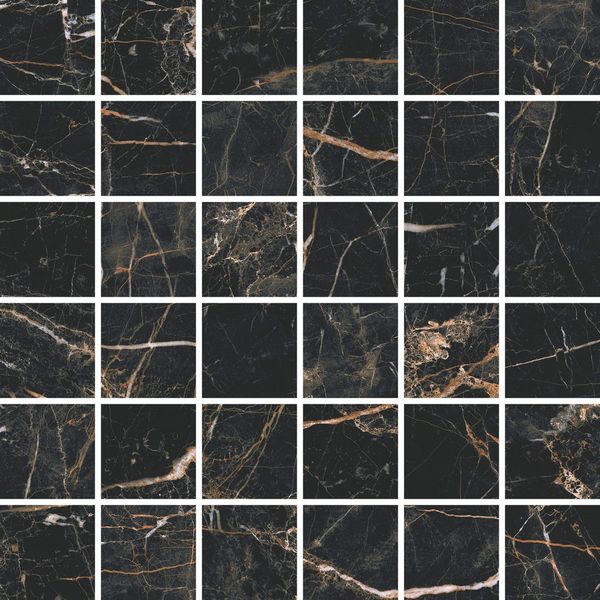 Mozaic Marquina Gold Rect Mat 29,7×29,7 cm