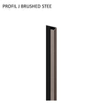 PROFIL TERMINATIE J VILO XL BRUSHED STEEL
