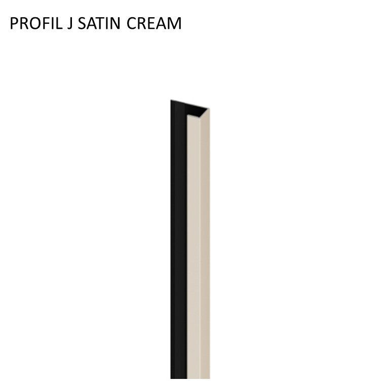 PROFIL TERMINATIE J VILO XL SATIN CREAM