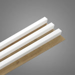 RIFLAJ MDF LINEA SLIM 3 WHITE/OAK 30x144x2650mm
